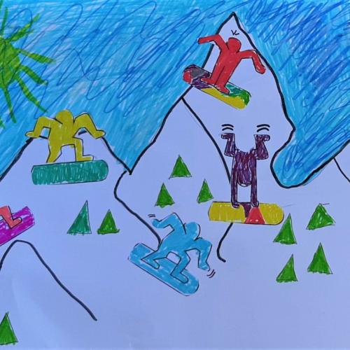 snowboarding