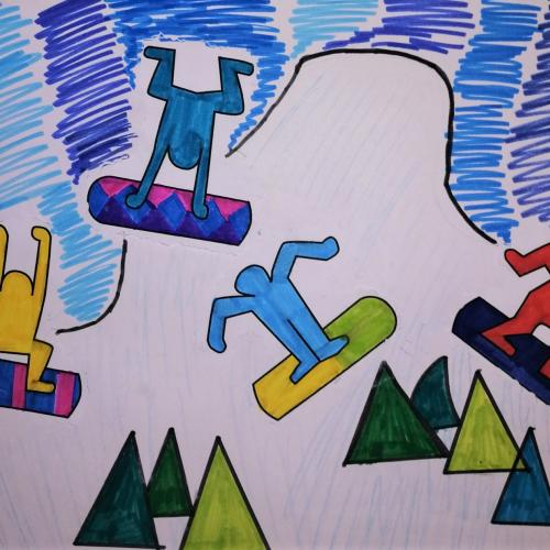snowboarding