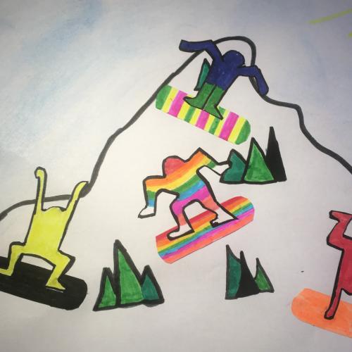 snowboarding