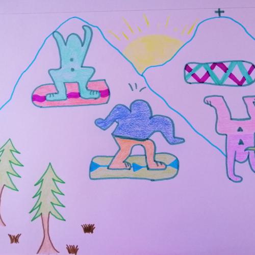 snowboarding