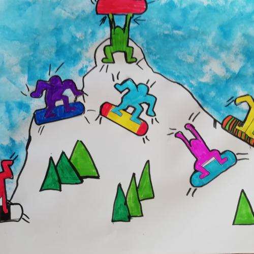 snowboarding