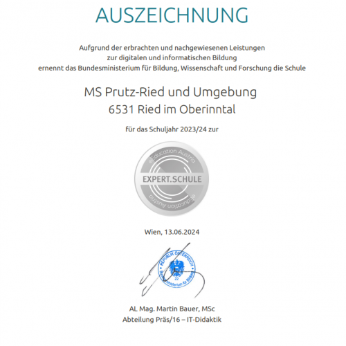Auszeichnung