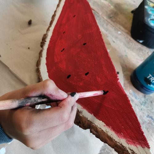 Wassermelonen Holz