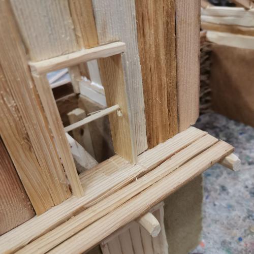 Verputzen und Weißeln Krippenbau 2025