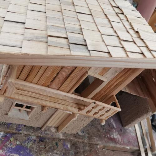 Verputzen und Weißeln Krippenbau 2025