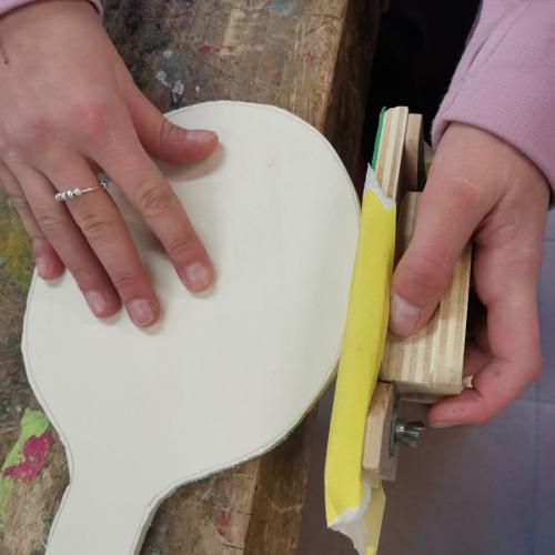 Bearbeitung Tischtennisschläger