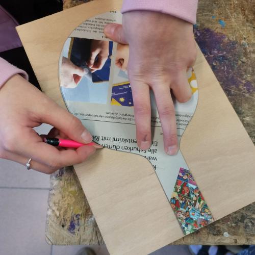 Bearbeitung Tischtennisschläger