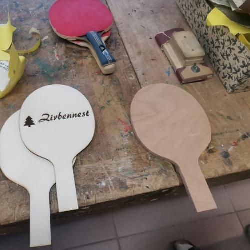 Bearbeitung Tischtennisschläger