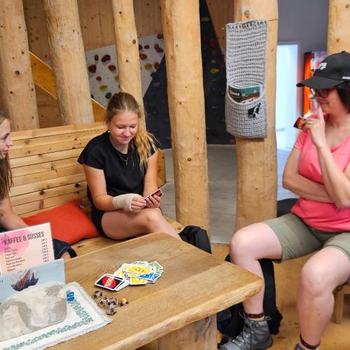 Schüler in Pause