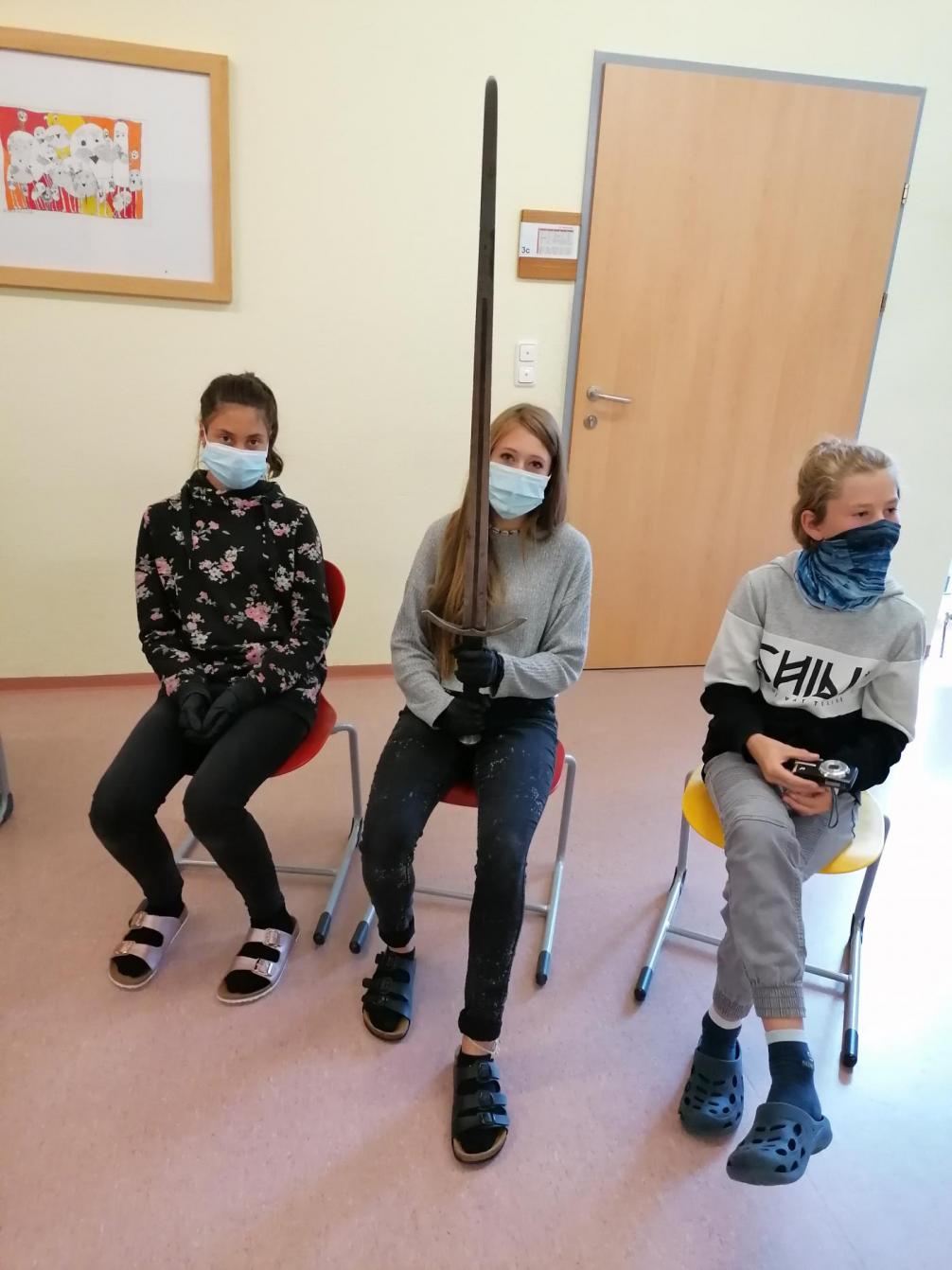 So ein Schwert ist ganz schön schwer...